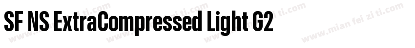 SF NS ExtraCompressed Light G2字体转换